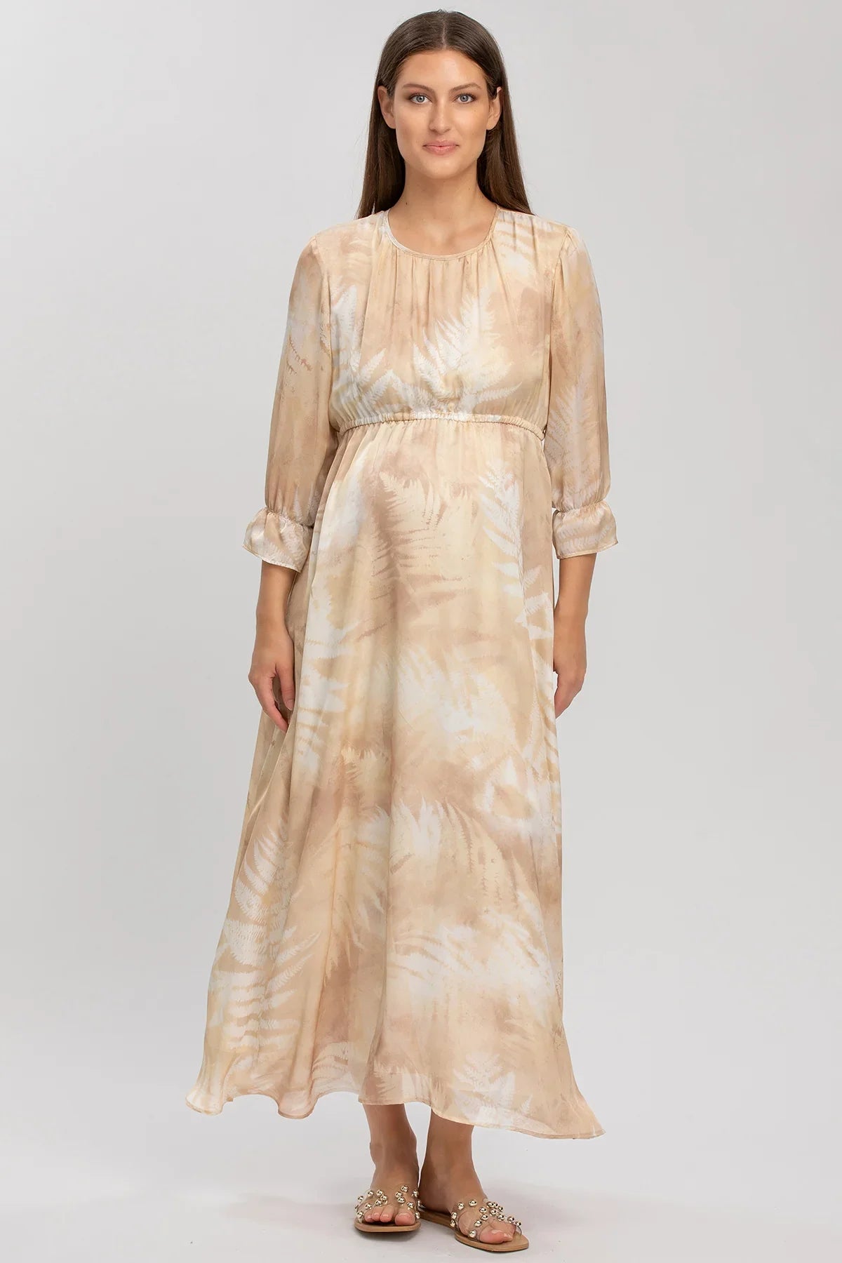 JASMINE QA66 | Abito Premaman in Chiffon Stampato