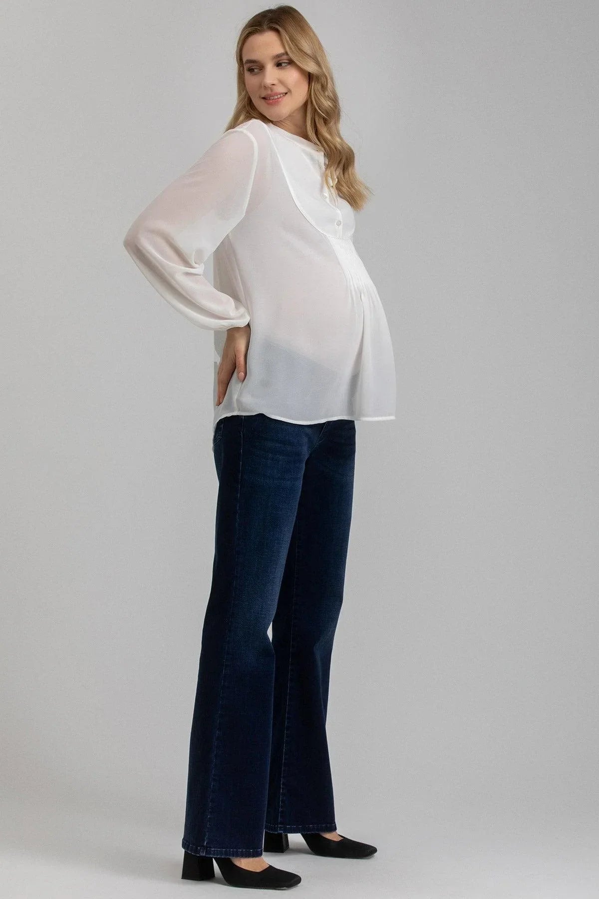 FLARE HI-RISE WB55 | Jeans Premaman Svasati - Pietro Brunelli
