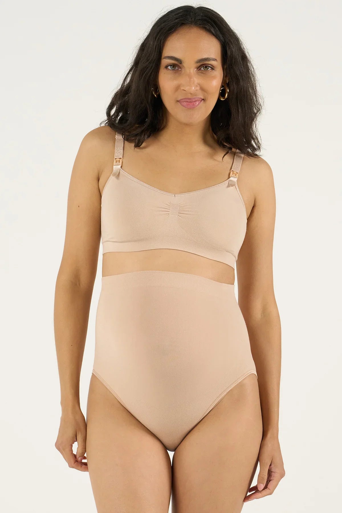 CURVE | Culotte Premaman Beige a Vita Alta