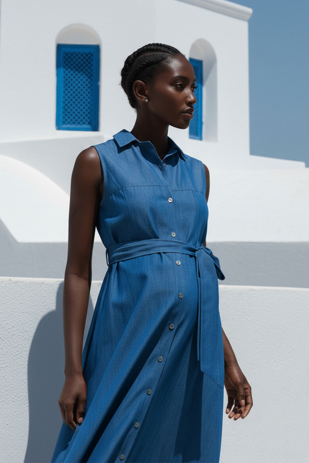 Abito premaman in denim