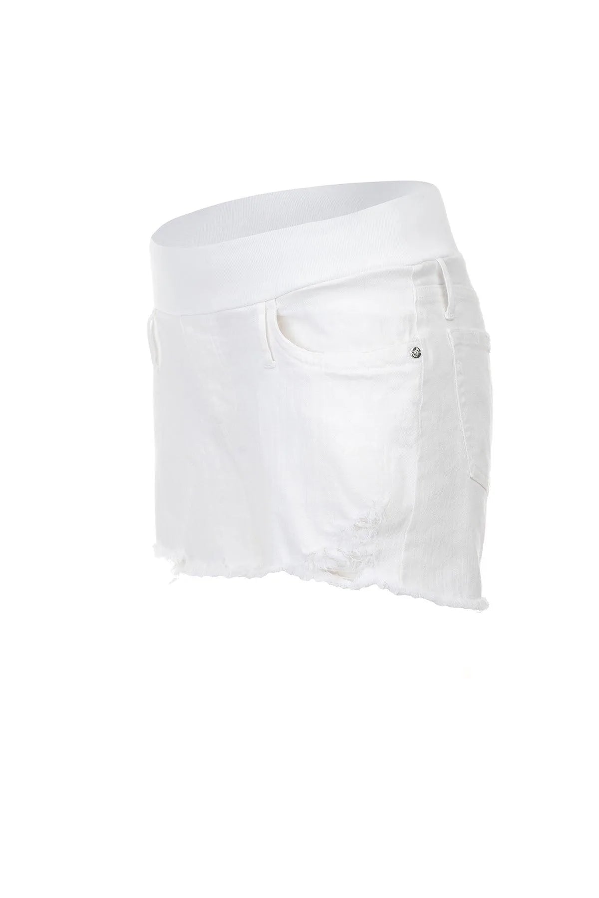 ORIGINAL SHORTS | Pantaloncini Premaman in Denim Bianco - Pietro Brunelli