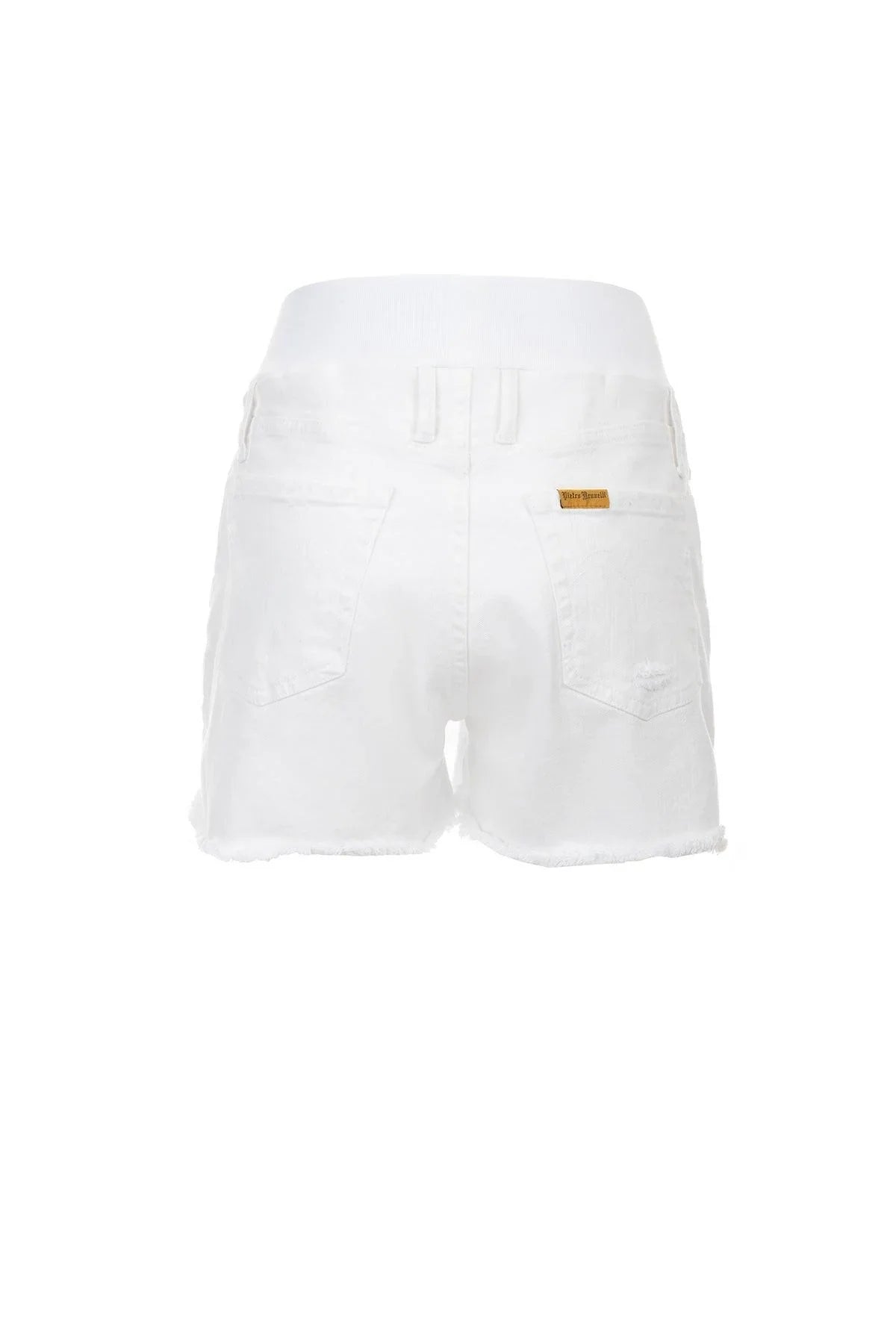 ORIGINAL SHORTS | Pantaloncini Premaman in Denim Bianco - Pietro Brunelli