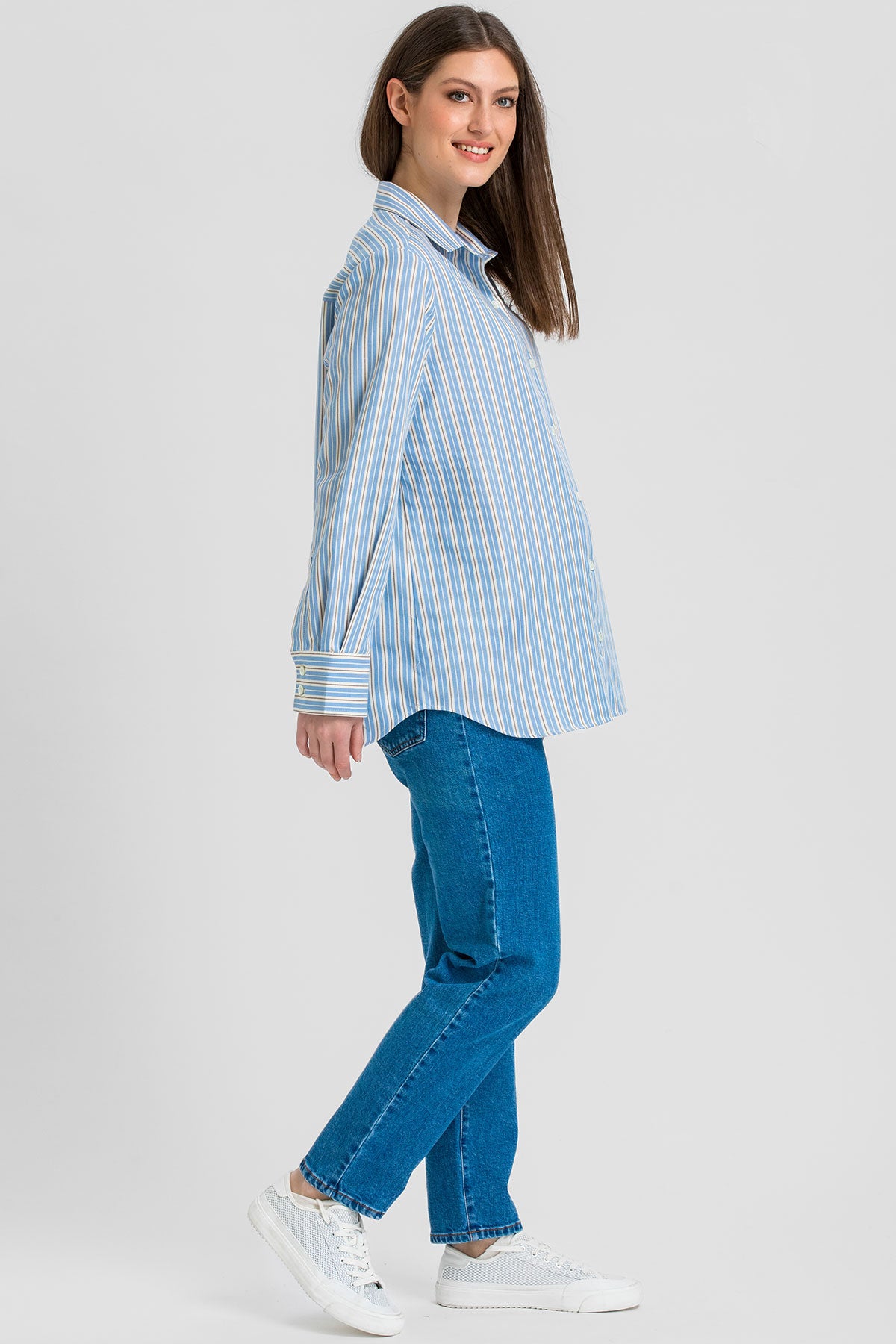 TAPERED JEANS W027 | Джинсы для беременных