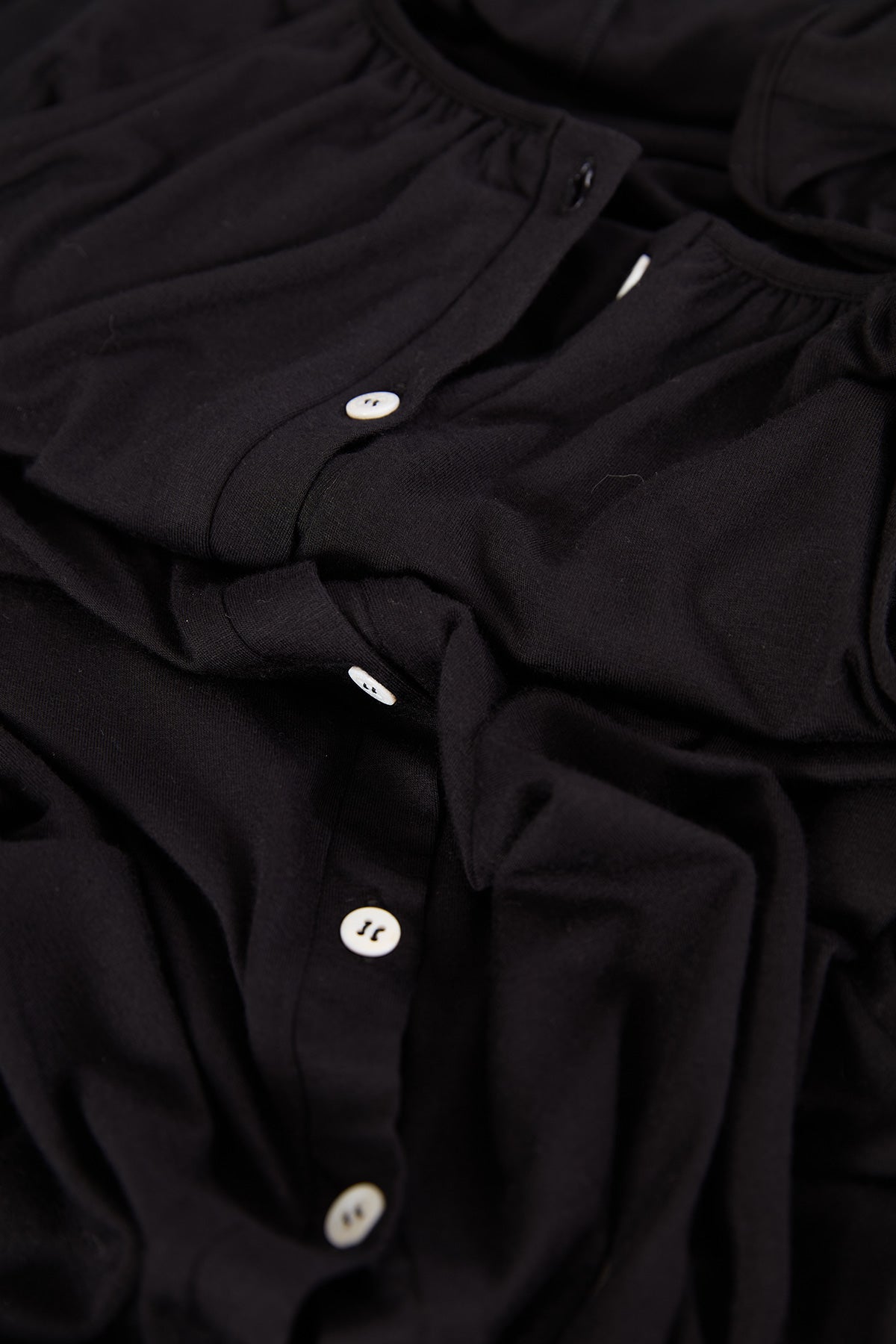 LOUNA | Camicia da Notte Premaman e Allattamento in Morbido Bambù Nero