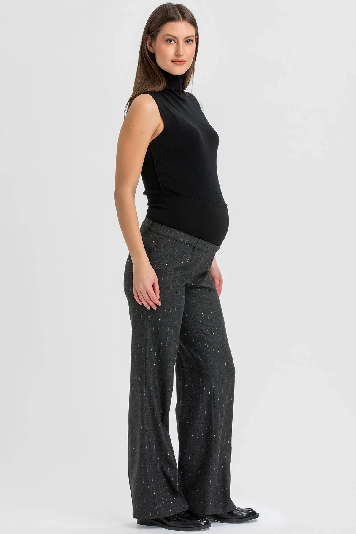 Pantaloni Premaman a Gamba Larga