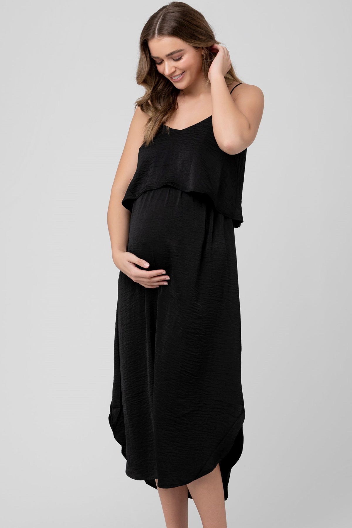NURSING SLIP DRESS | Abito Premaman e Allattamento Nero