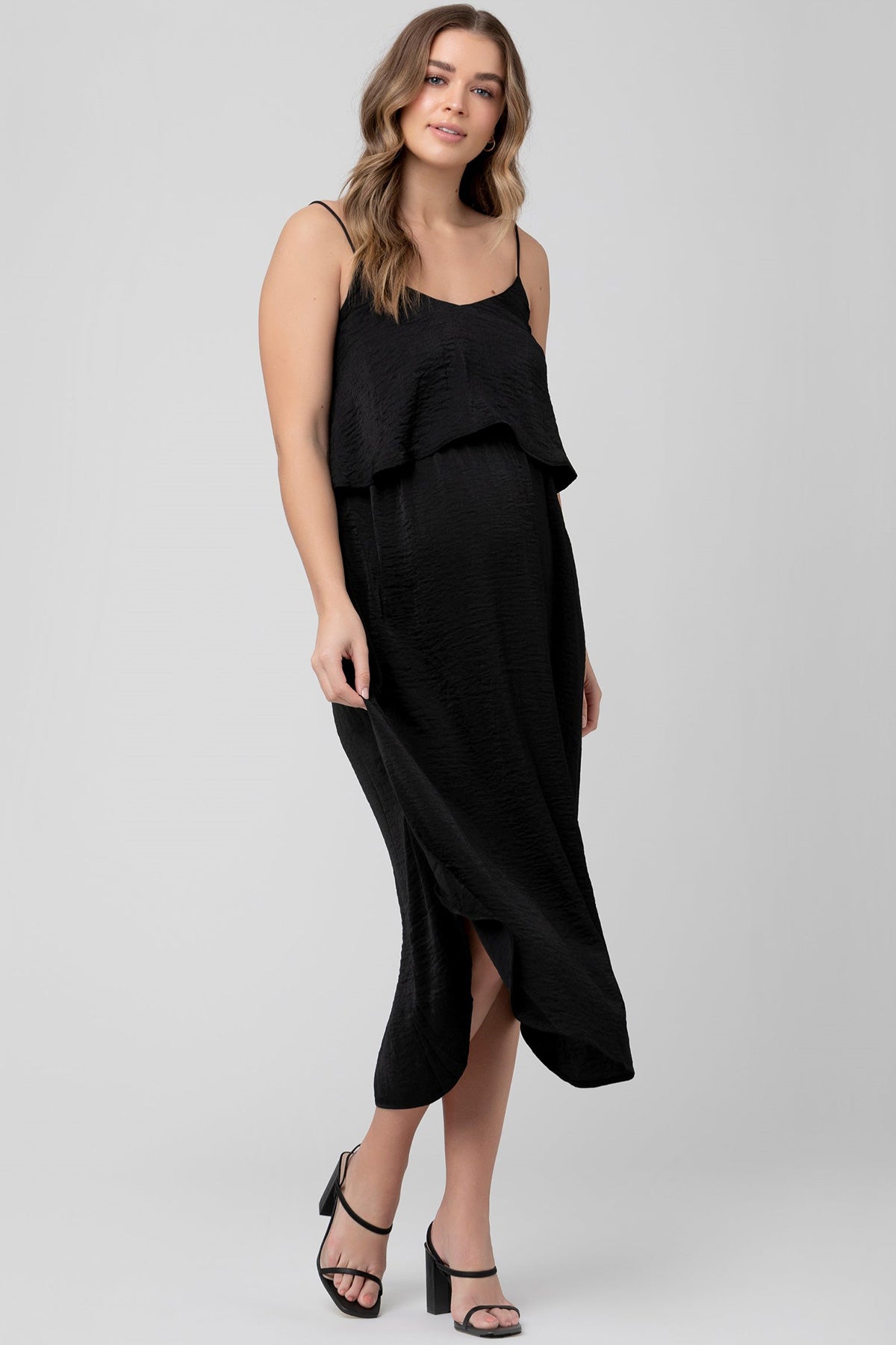 NURSING SLIP DRESS | Abito Premaman e Allattamento Nero