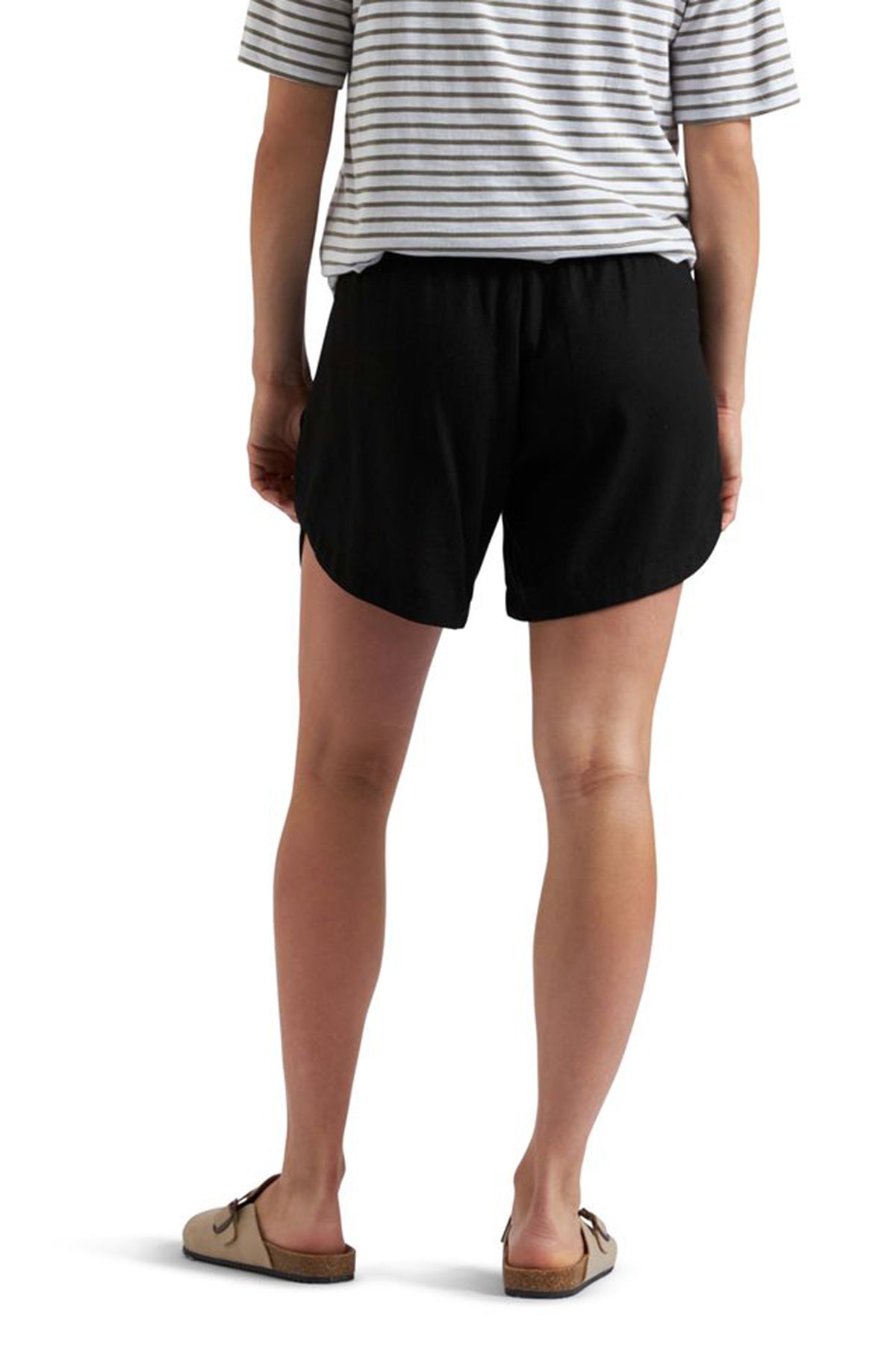 BYRON | Black Maternity Linen Shorts