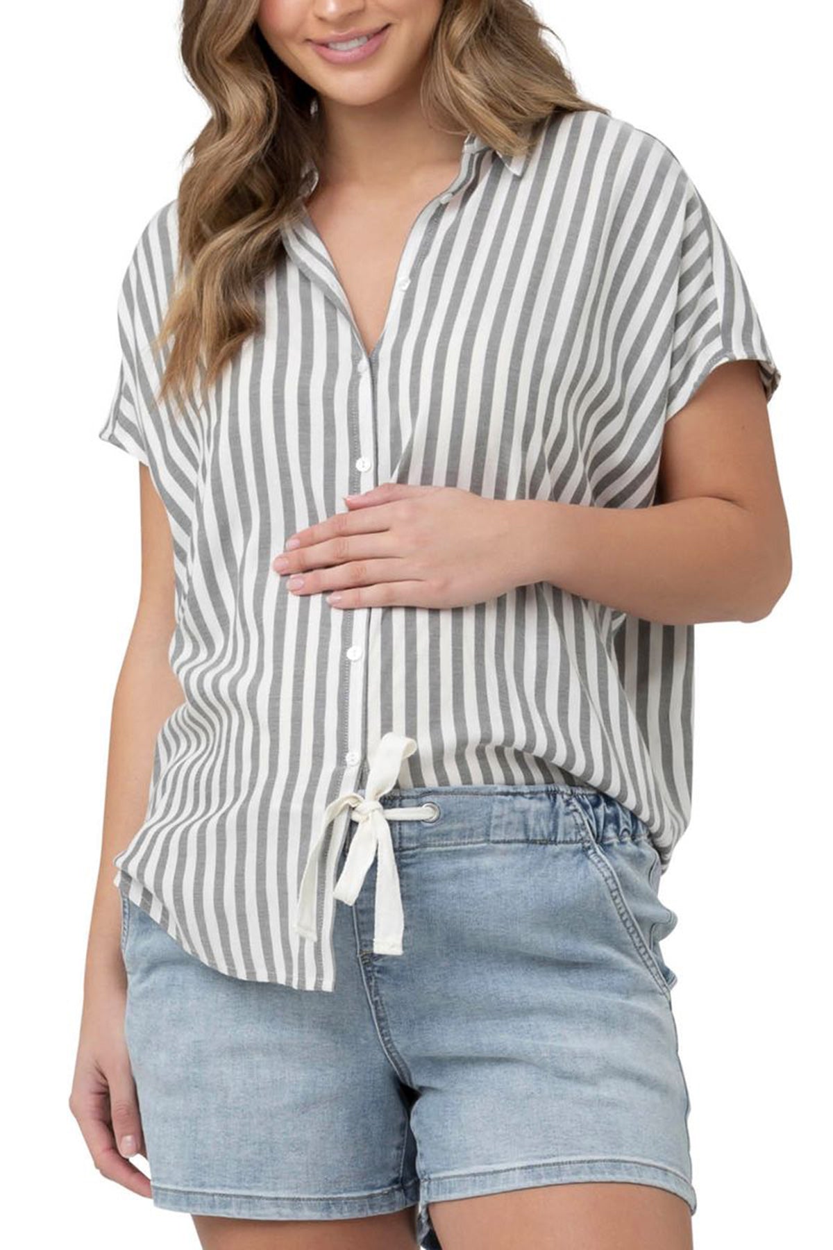 ADA | Camicia Premaman e Allattamento a Righe Nere