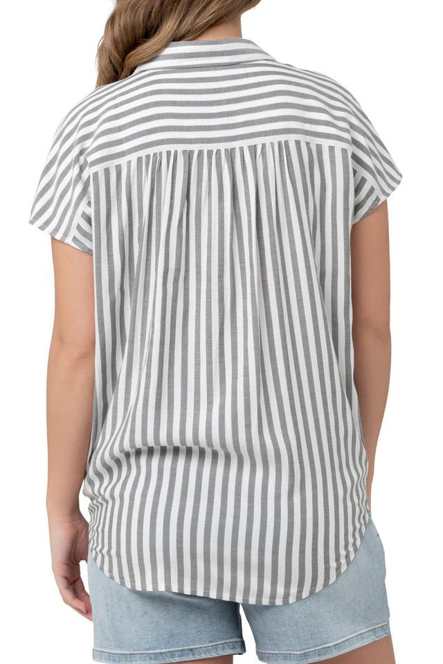 ADA | Camicia Premaman e Allattamento a Righe Nere