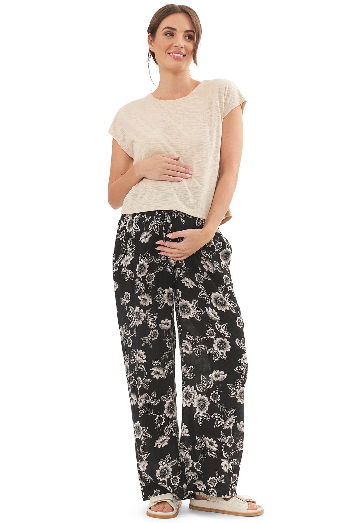JAZMIN | Maglia Premaman e Allattamento Beige