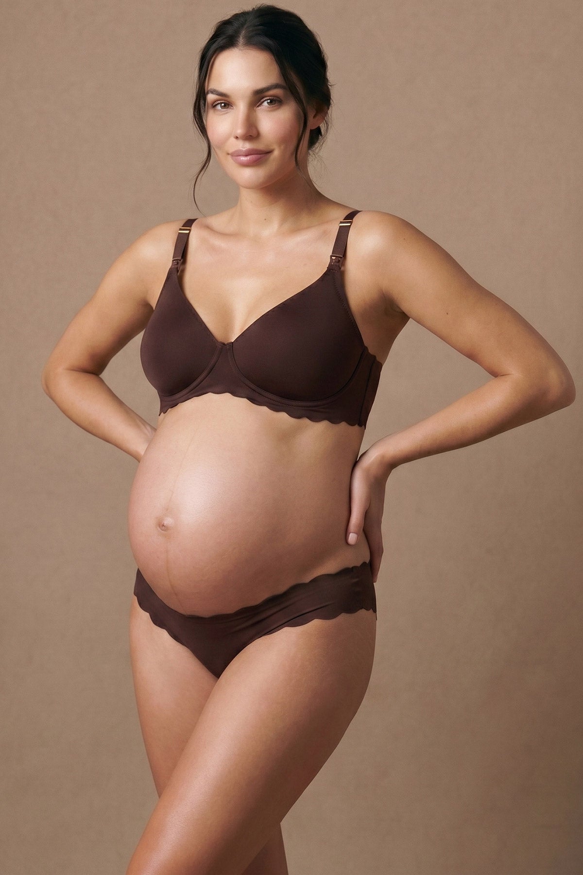 SKIN | Brown Maternity and Nursing Bra