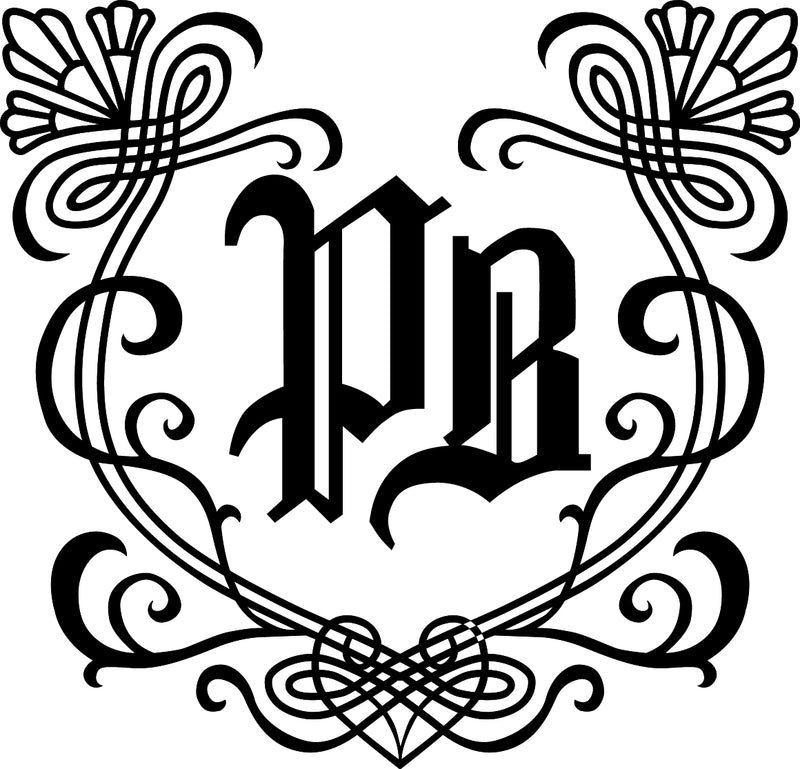 Logo ornamentale in stile gotico per brand di abbigliamento premaman.