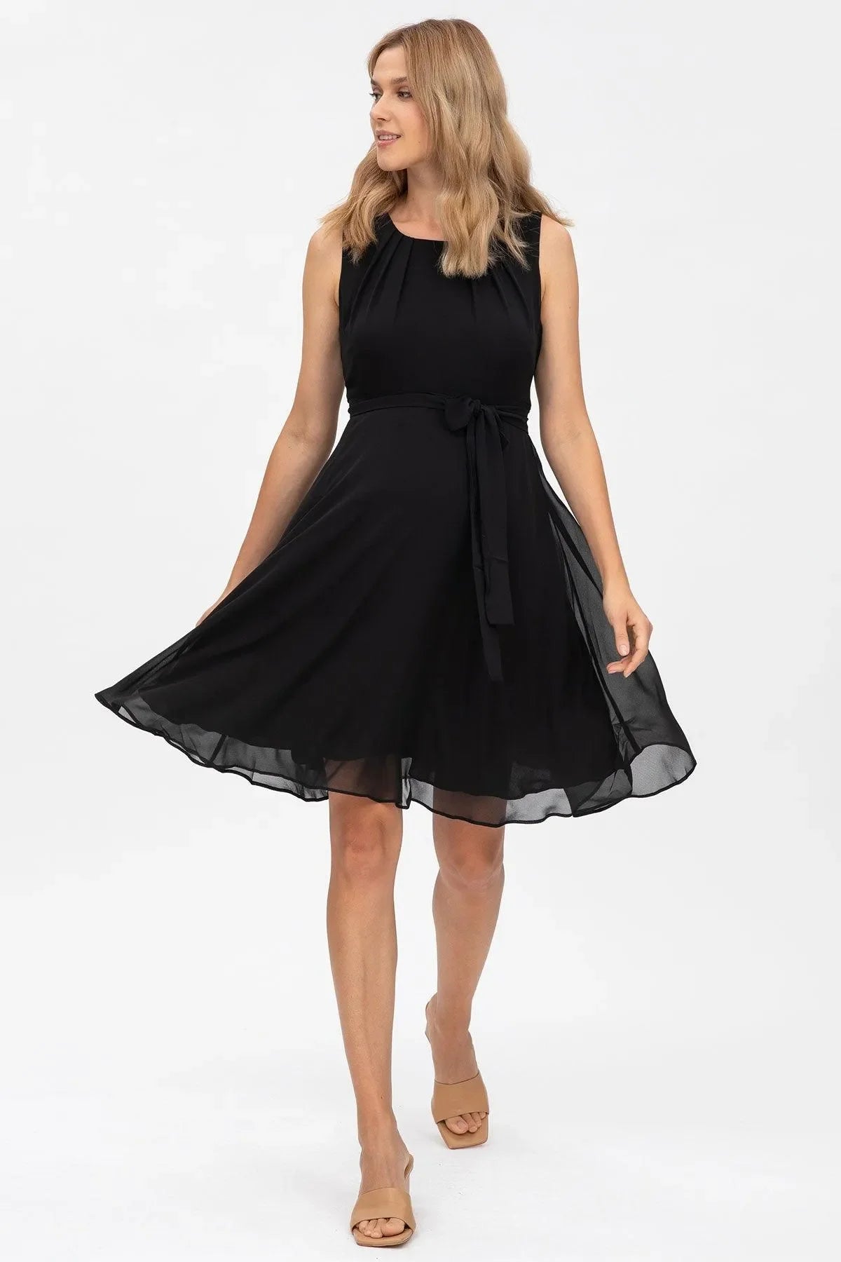 TAMIGI | Abito Premaman in Chiffon Nero - Pietro Brunelli