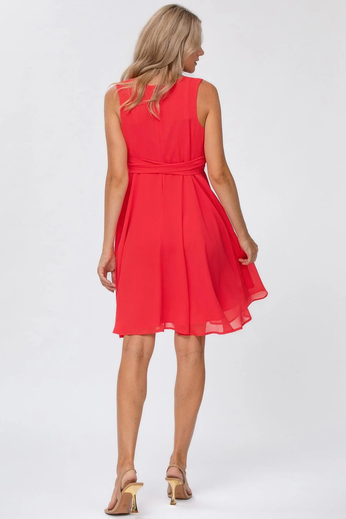 TAMIGI | Abito Premaman in Chiffon Rosso - Pietro Brunelli