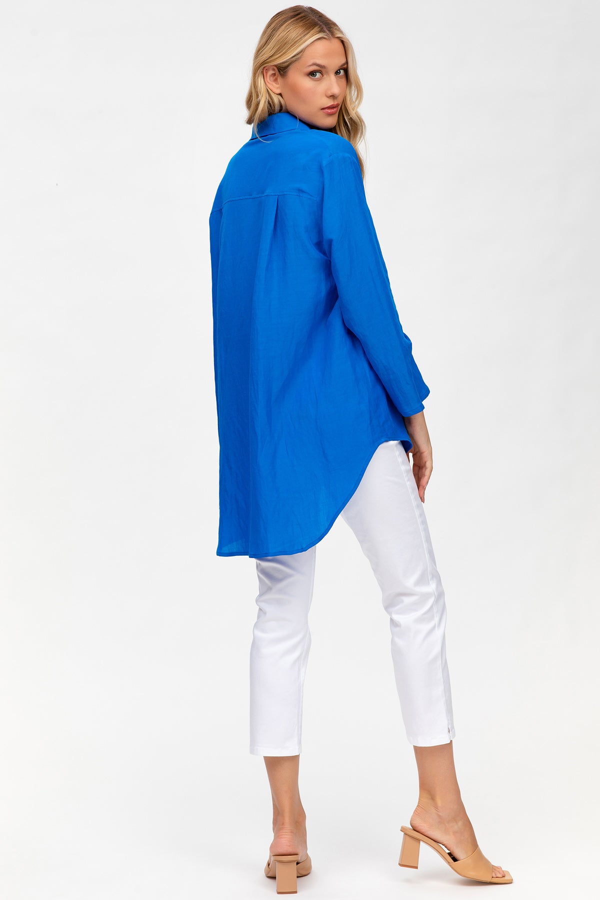 CAPRI BIANCO | Pantaloni Premaman in Cotone Elasticizzato