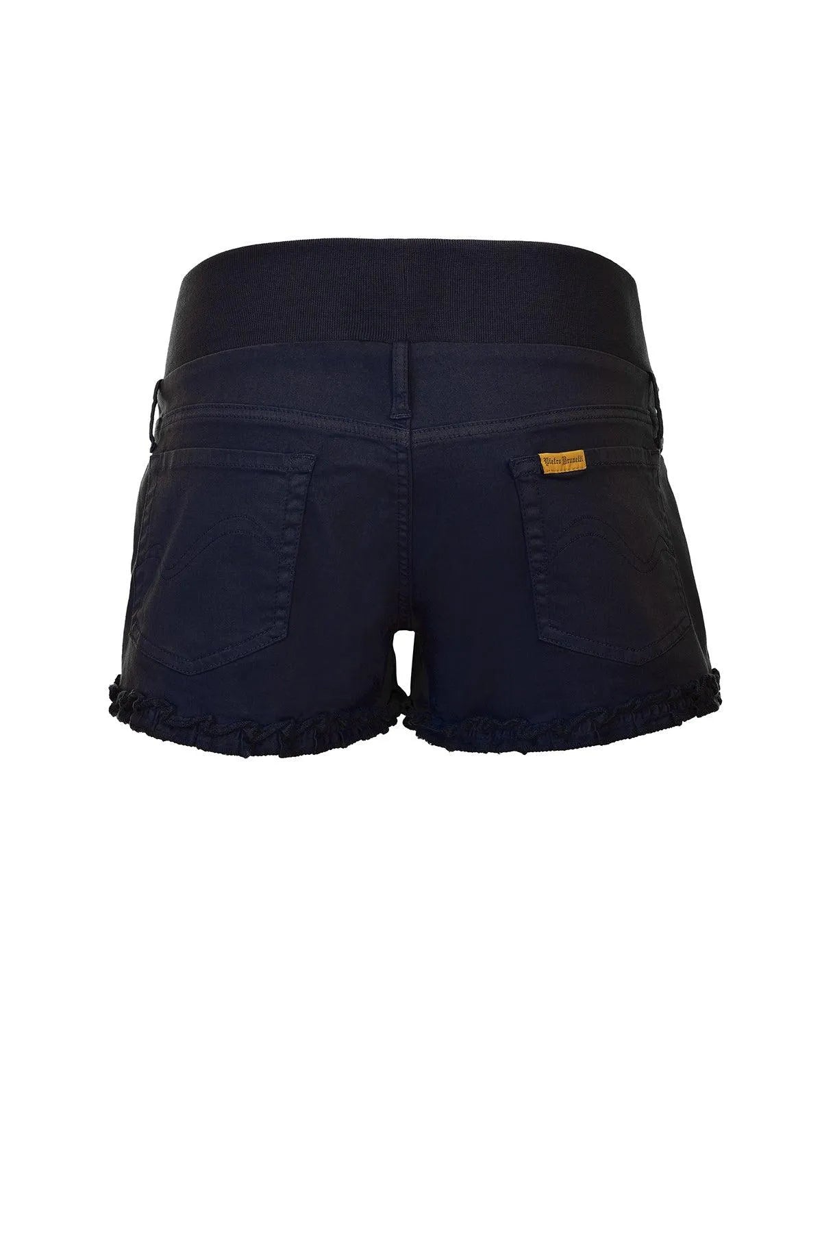 BONNIE MINI SHORTS BLU | Pantaloncini Premaman in Cotone - Pietro Brunelli