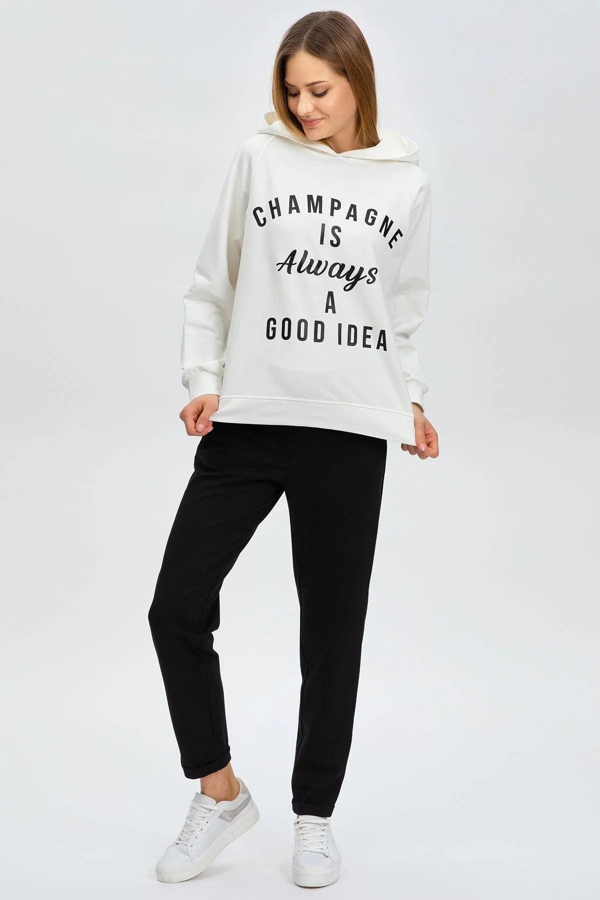 COMFY JOSHUA | Jogger Premaman Neri in Punto Milano con Risvolto - Pietro Brunelli