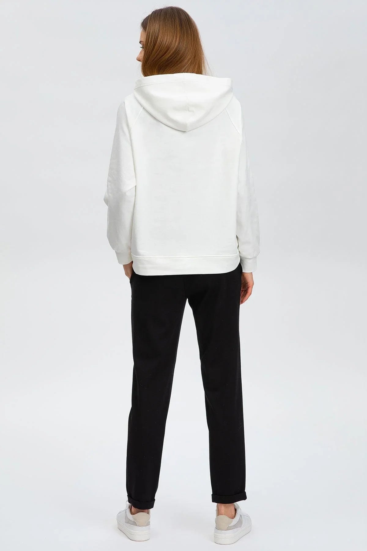COMFY JOSHUA | Jogger Premaman Neri in Punto Milano con Risvolto - Pietro Brunelli