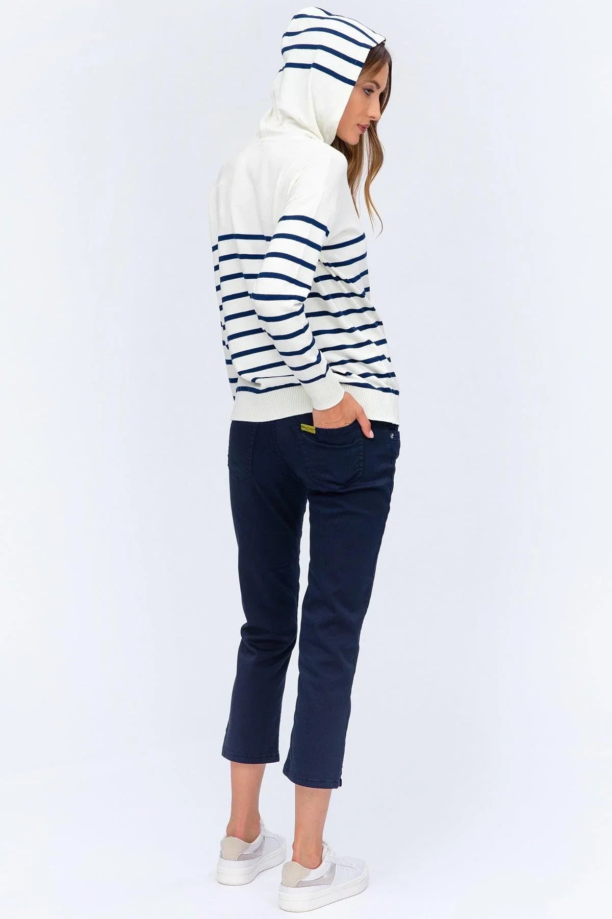 CAPRI BLU | Pantaloni Premaman in Cotone Elasticizzato - Pietro Brunelli