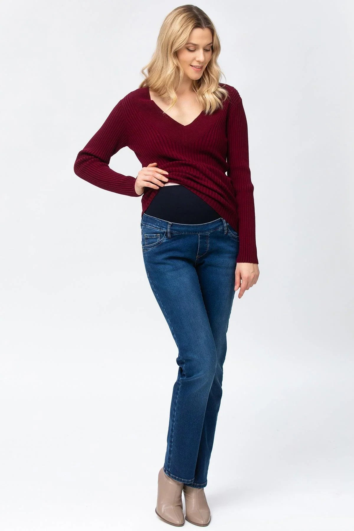 EXTRA LENGTH W501 | Jeans Premaman con Gamba Dritta - Pietro Brunelli