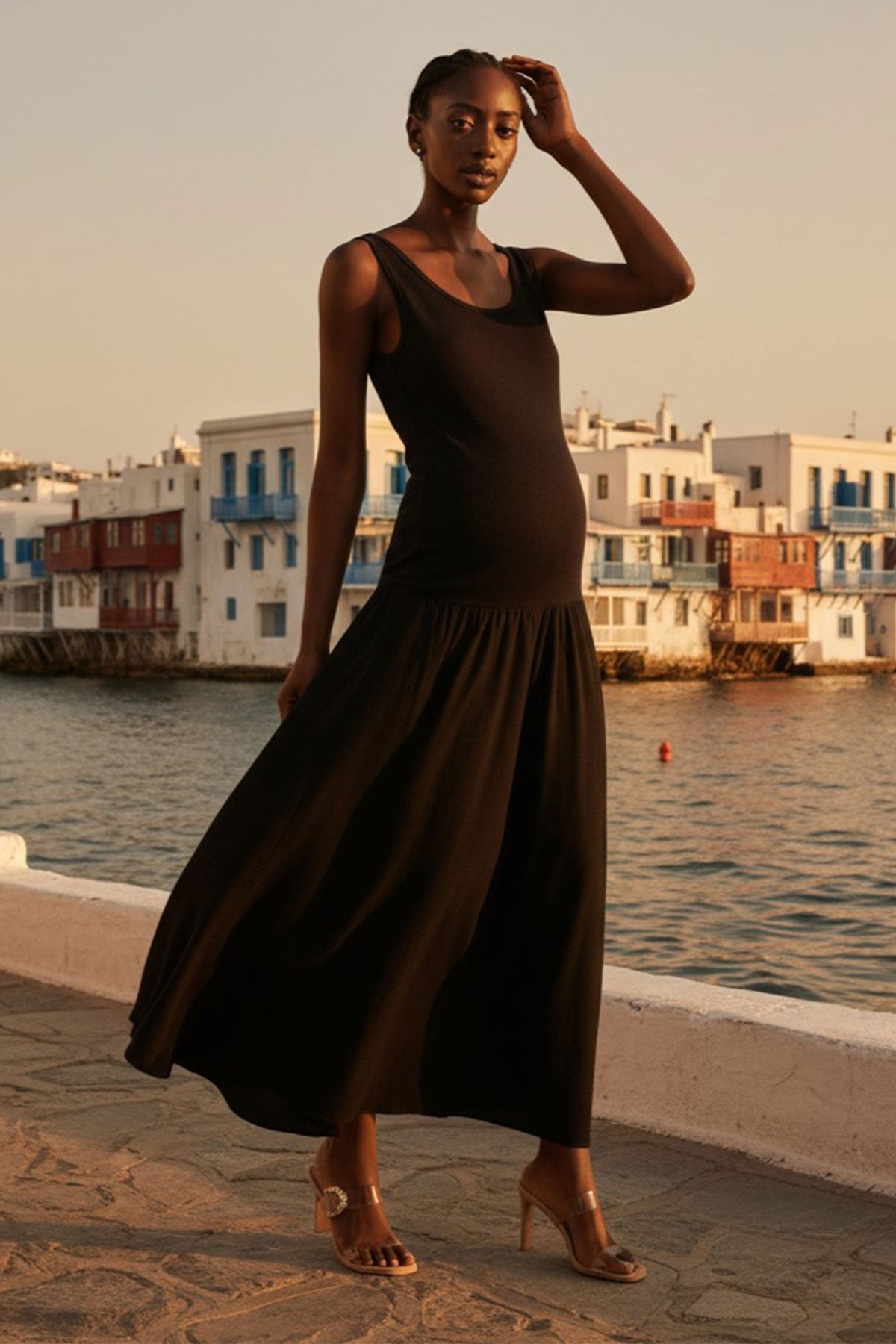Abito premaman nero trendy e chic