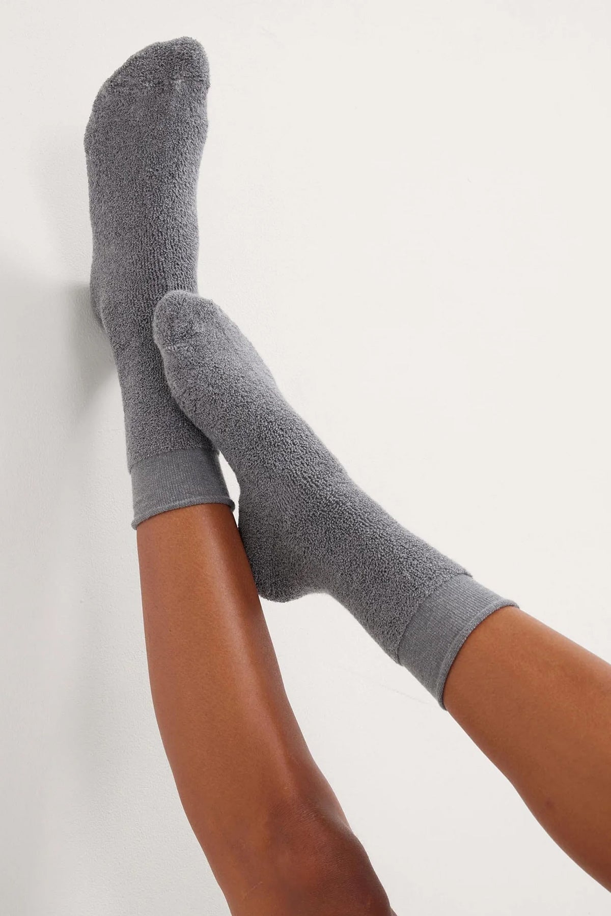 Calze grigie morbide per donna, ideali per abbigliamento premaman e maternità