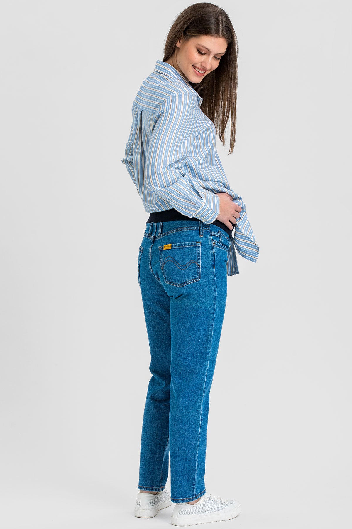 TAPERED JEANS W027 | Джинсы для беременных
