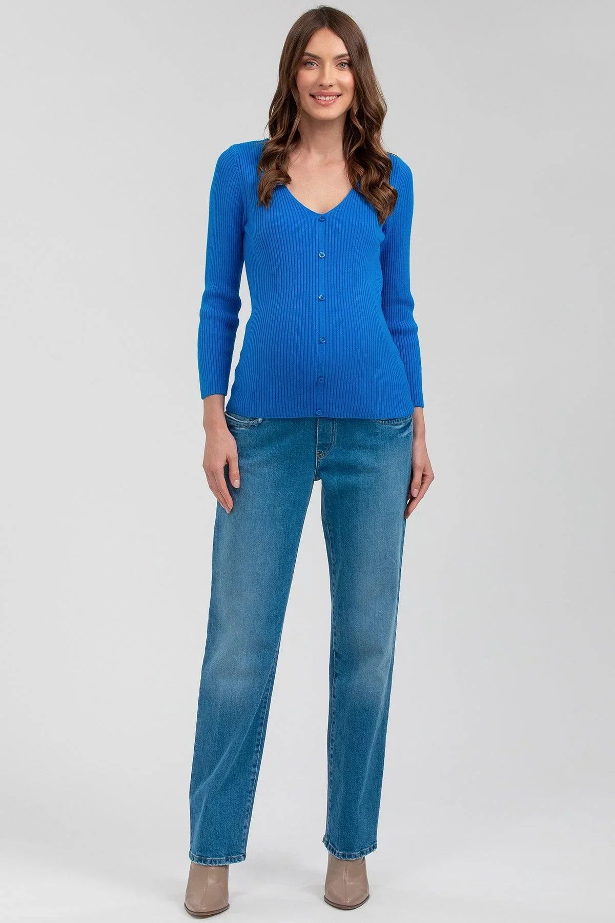 BELLA | Maglia Premaman Blu con Manica 3/4 - Pietro Brunelli