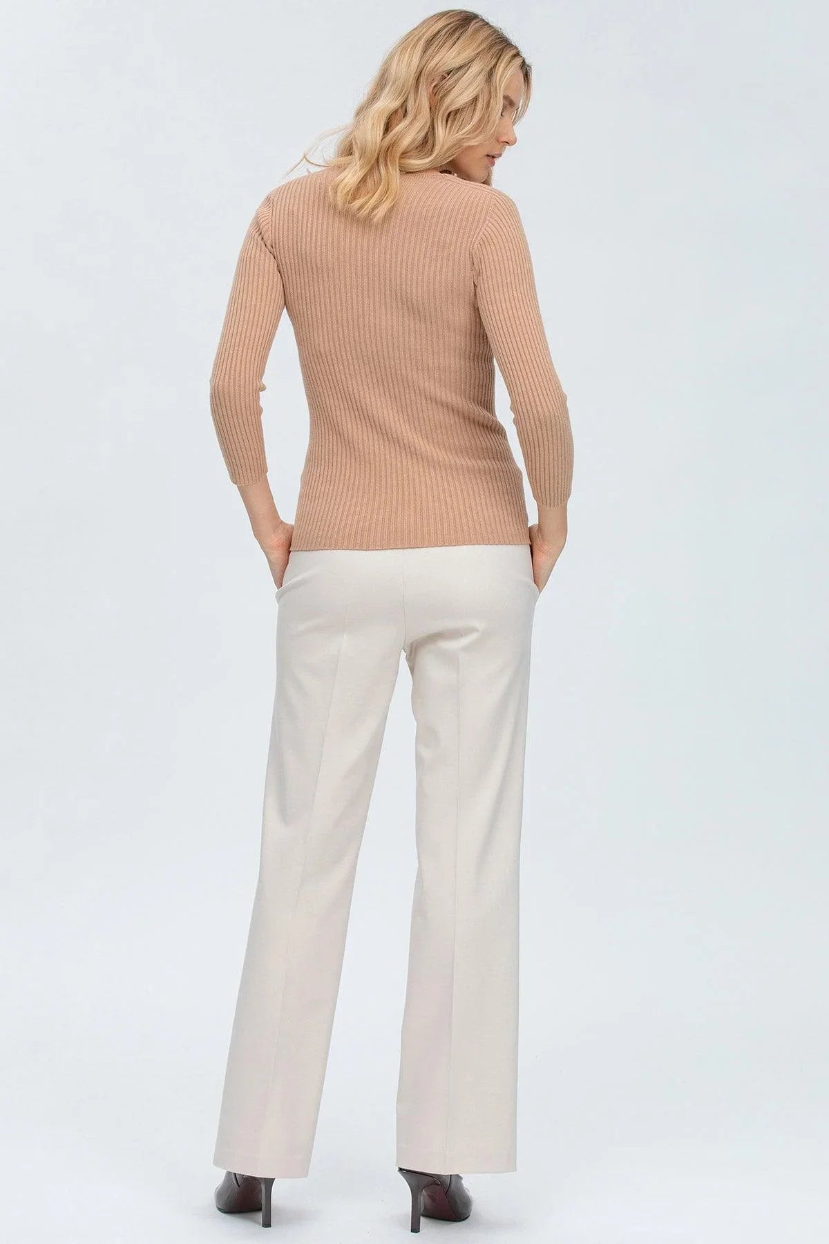 BELLA | Maglia Beige con Manica 3/4 - Pietro Brunelli