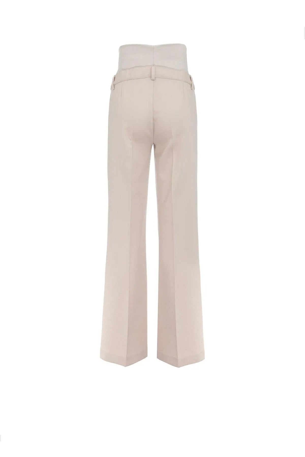 MAXIMILIAN | Pantaloni Premaman Beige a Gamba Leggermente Svasata - Pietro Brunelli