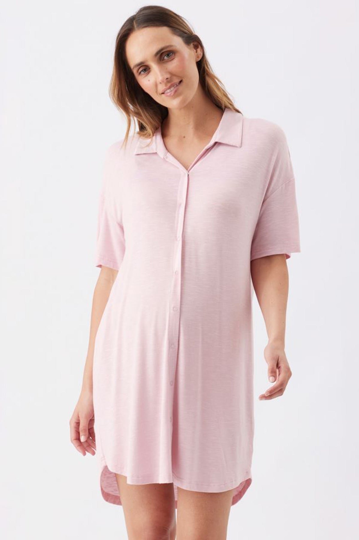 DREAMY | Camicia da Notte Rosa Premaman e Allattamento