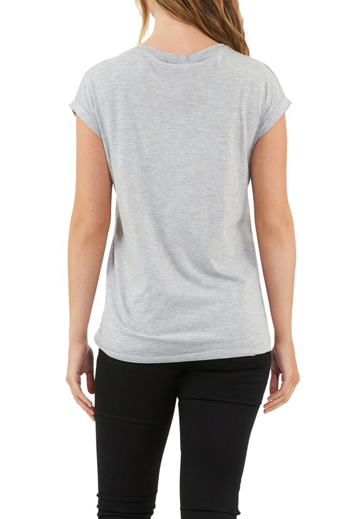 RICHIE | Gray Maternity and Nursing T-Shirt