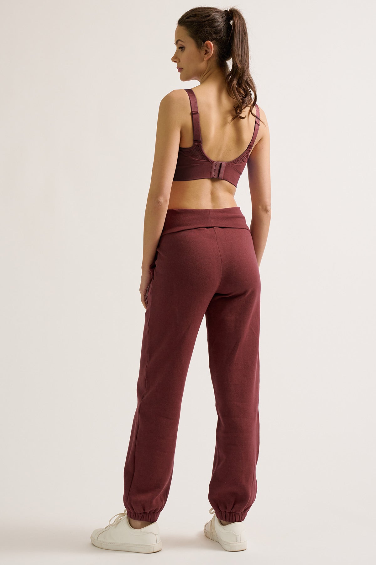 WOMA | Pantaloni Jogger Premaman Prugna