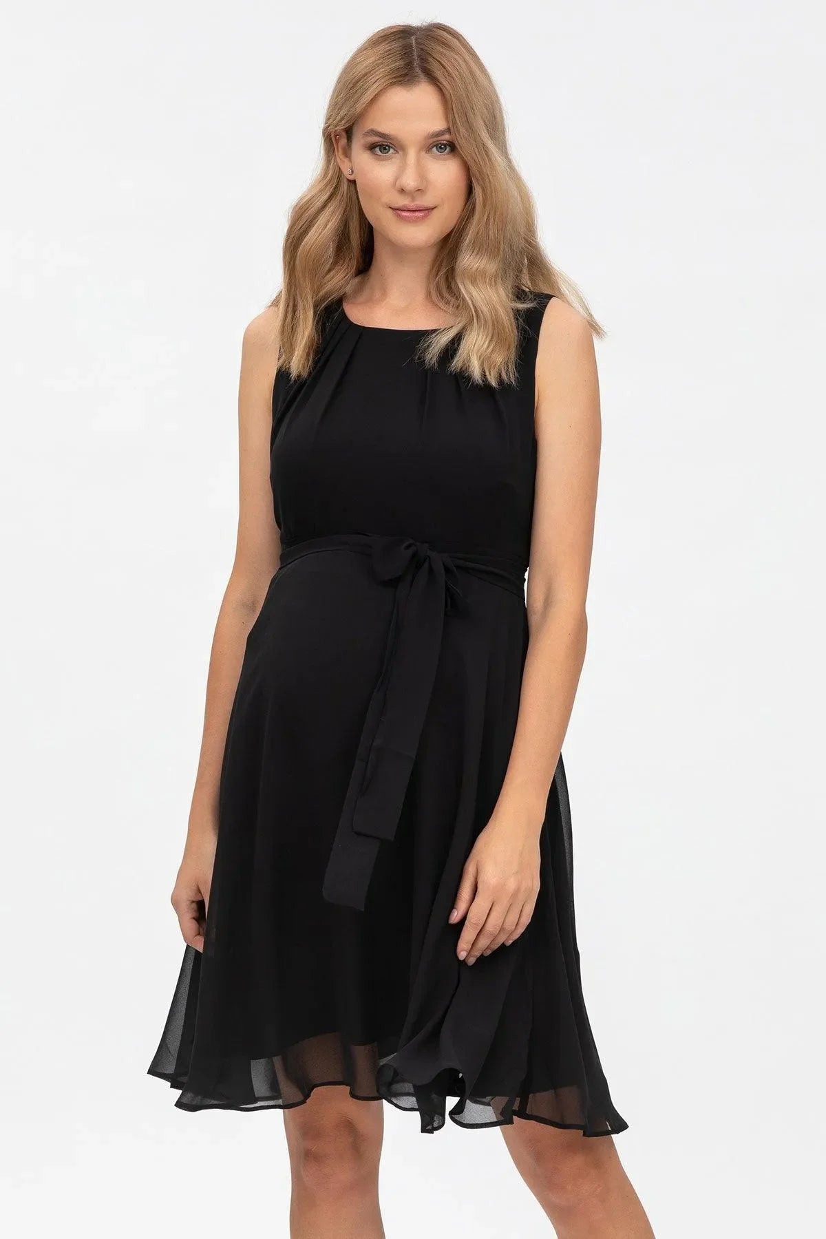 TAMIGI | Abito Premaman in Chiffon Nero - Pietro Brunelli