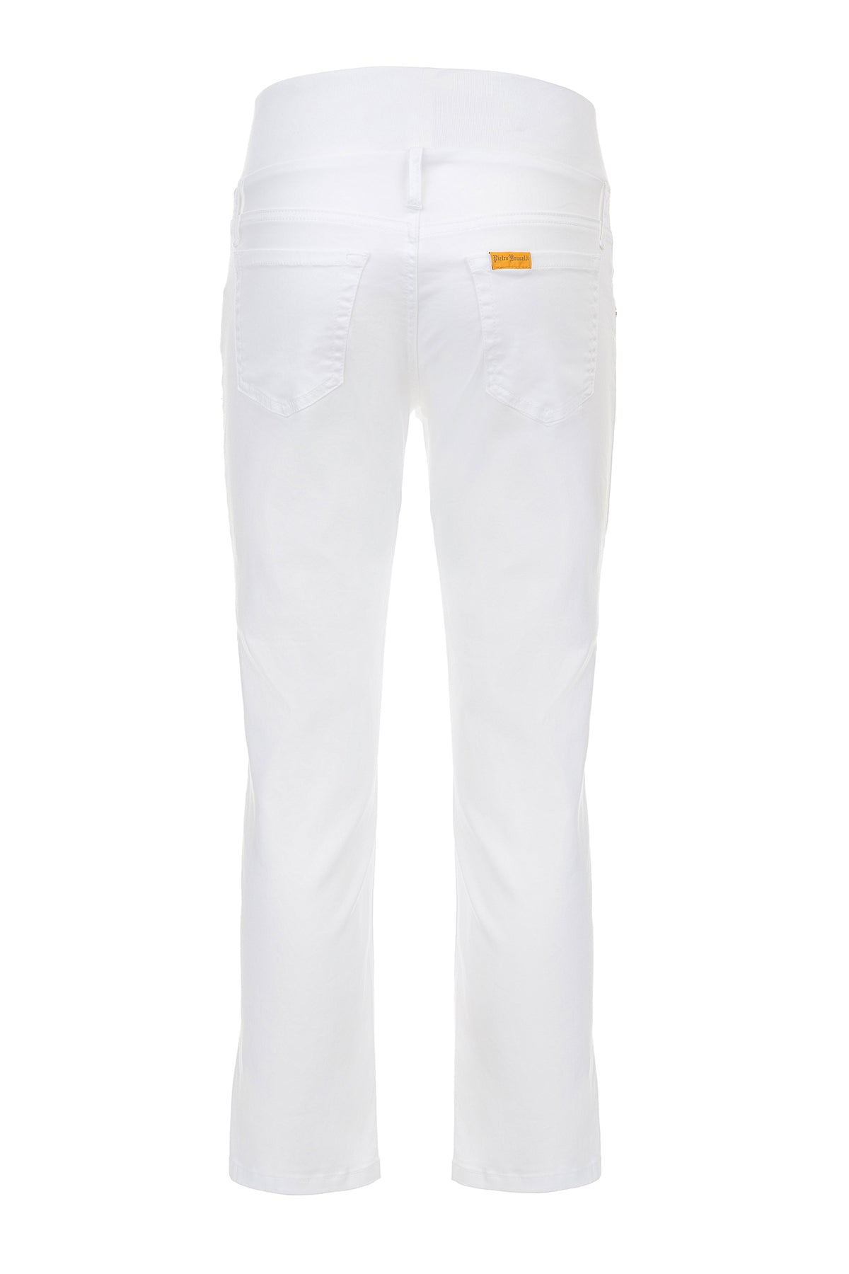 CAPRI BIANCO | Pantaloni Premaman in Cotone Elasticizzato