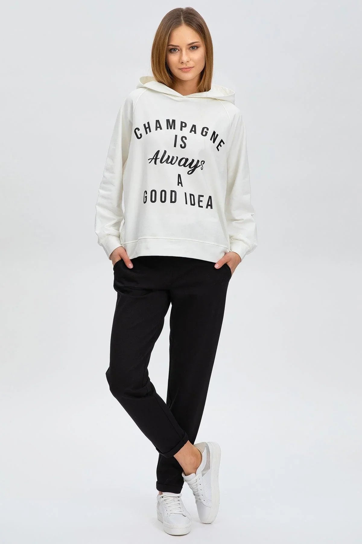 COMFY JOSHUA | Jogger Premaman Neri in Punto Milano con Risvolto - Pietro Brunelli